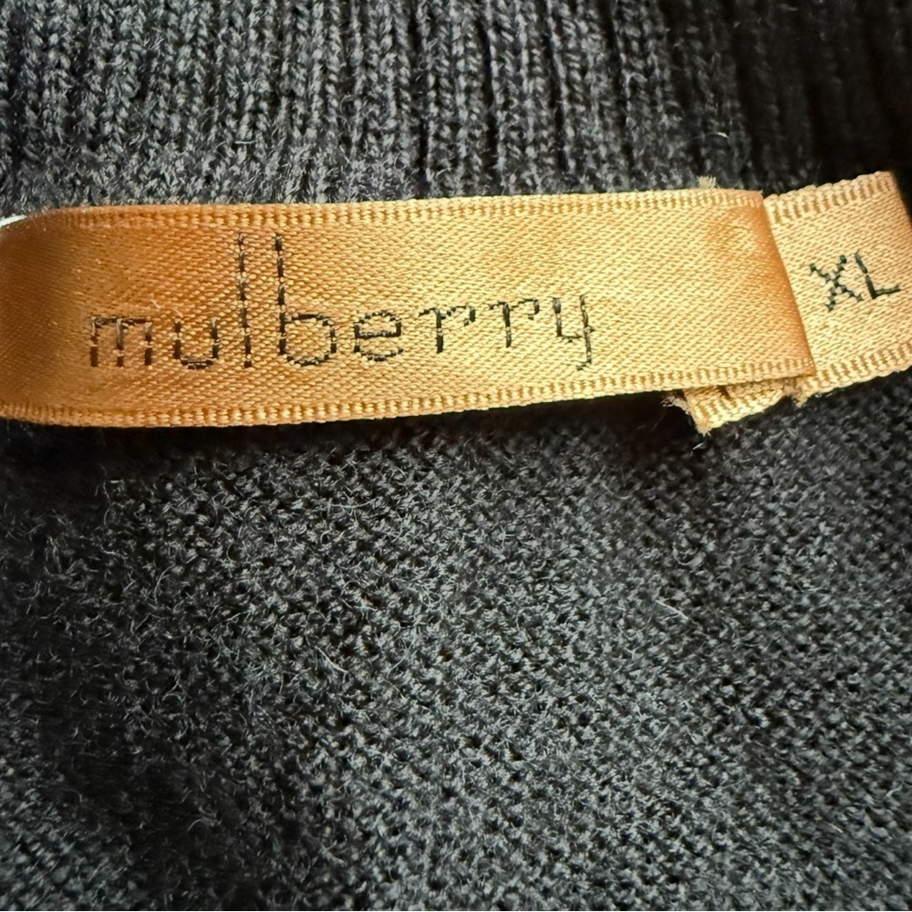 Mulberry Black Cozy Lightweight Classic Minimalist Turtleneck Sweater Size XL - Picture 3 of 12